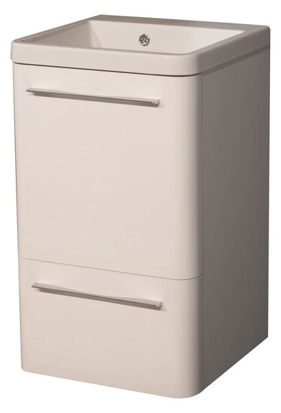 Mobile Lavatoio 50,5x50,5x87 cm 2 Cassetti Montegrappa Novella Dipiù Bianco