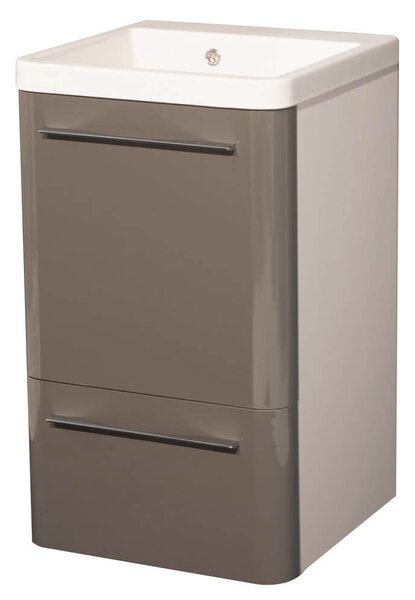 Mobile Lavatoio 50,5x50,5x87 cm 2 Cassetti Montegrappa Novella Dipiù Antracite