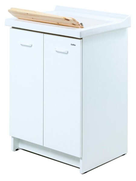 Mobile Lavatoio 63x50x87 cm 2 Ante Asse in Legno Montegrappa Acqua Edilla Bianco