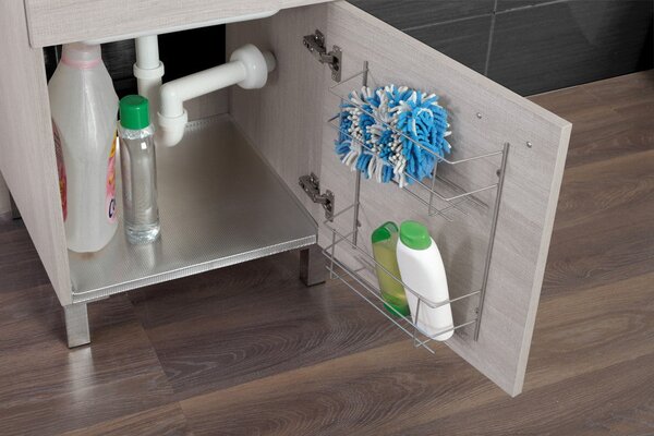 Mobile Lavatoio in Legno 50x83x50 cm Rovere Chiaro