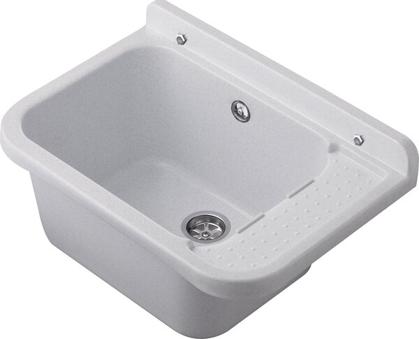 Lavatoio 60x34x21 cm in Polipropilene 17l Forlani Pilozzo 60 Marmorizzato