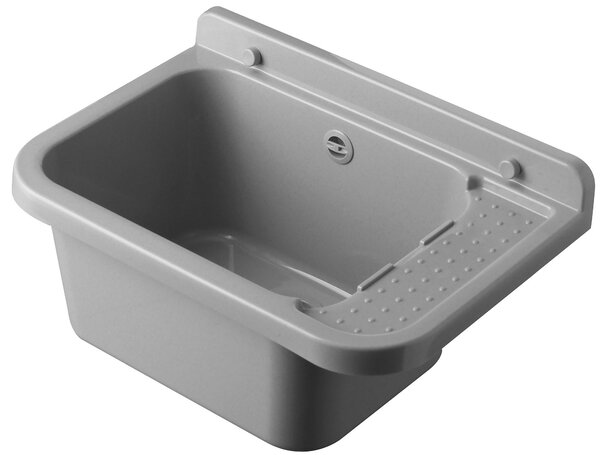 Lavatoio 50x34x21 cm in Polipropilene 13,5l Forlani Pilozzo 50 Grigio