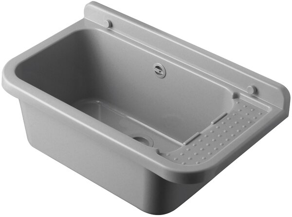 Lavatoio 60x34x21 cm in Polipropilene 17l Forlani Pilozzo 60 Grigio