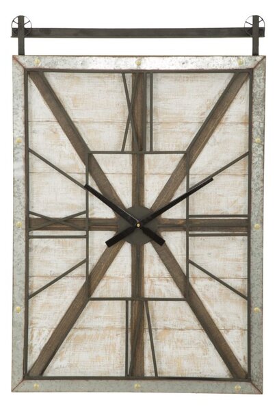 Orologio da Muro West 60x4x89 cm Legno di Abete e MDF e in Ferro