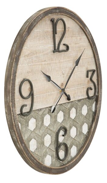 Orologio da Muro Denver Ø80x3,5 cm in Ferro e MDF