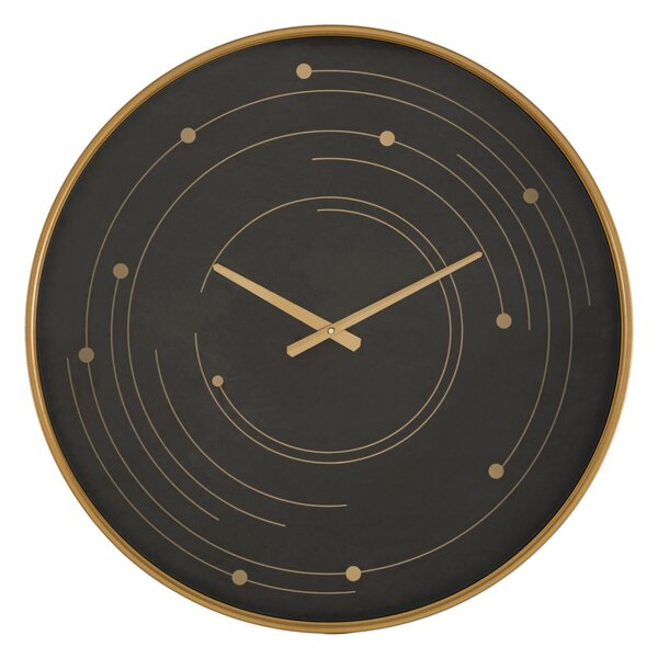 Orologio da Muro Plix Ø60x6 cm in Ferro MDF e Vetro Multicolor