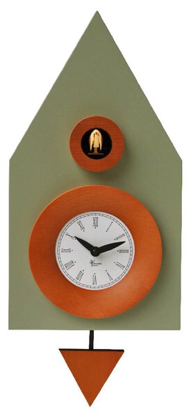 Orologio a Cucù da Parete 20X36X13Cm Pirondini Italia Dark Grigio Cemento