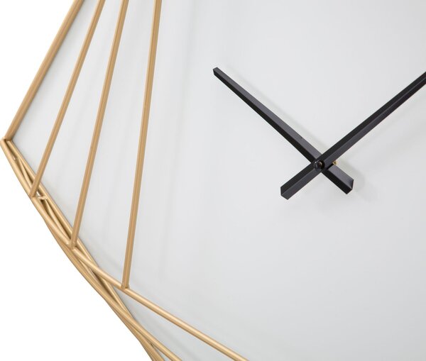 Orologio da Muro Oroy Line 85x6x85 cm in Ferro e Plastica Oro