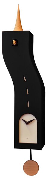 Orologio a Cucù da Parete 15X57X10Cm Pirondini Italia Stortolo Nero