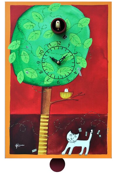 Orologio a Cucù da Parete 30X44X11Cm Pirondini Italia Sul Ramo