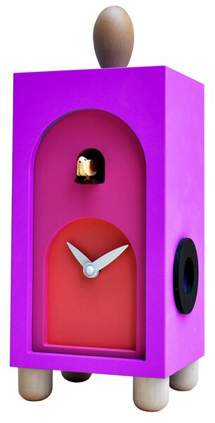 Orologio a Cucù da Appoggio 12X31X11Cm Pirondini Italia Arcobaleno Viola