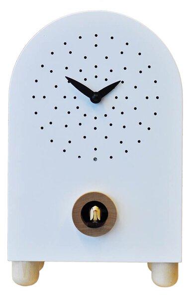 Orologio a Cucù da Appoggio 17X27X11Cm Pirondini Italia Marconi Bianco