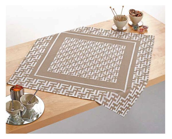 Tovaglia Gobelin Glamour beige 90x90 cm Chenille IT105