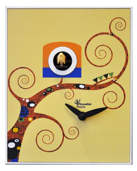 Orologio a Cucù da Parete 16,5x20x10cm Pirondini Italia D'Apres Gustav Klimt