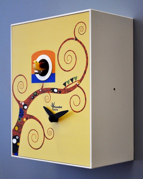 Orologio a Cucù da Parete 16,5x20x10cm Pirondini Italia D'Apres Gustav Klimt