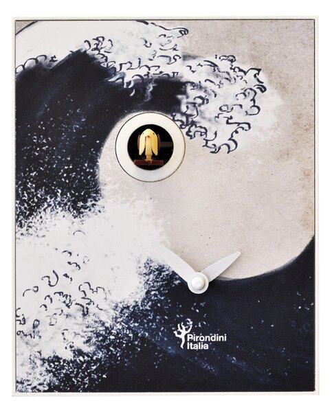 Orologio a Cucù da Parete 16,5x20x10cm Pirondini Italia D'Apres Hokusai