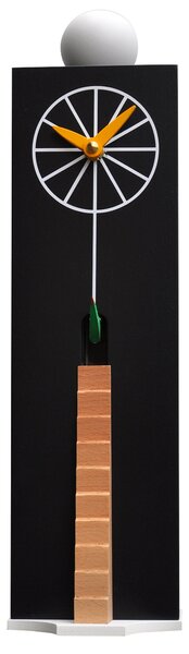 Orologio a Cucù da Parete 10,5x38x12 cm Pirondini Italia QQ Ziggurat 501 Nero