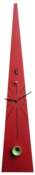 Orologio a Cucù da Parete 17,5x90x12 cm Pirondini Italia QQ Tall 502 Rosso