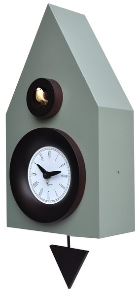 Orologio a Cucù da Parete 20x36x13cm Pirondini Italia Dark Grigio Cemento