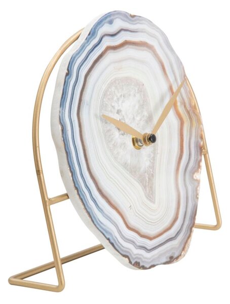 Orologio da Tavolo Twin 20x7x19,5 cm in Ferro e MDF Multicolor