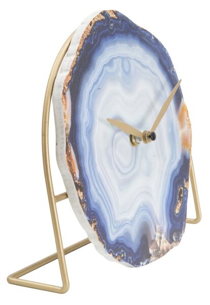 Orologio da Tavolo Twin 20x7x19,5 cm in Ferro e MDF Multicolor