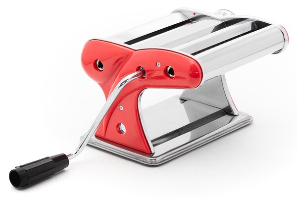 Macchina per Pasta Manuale con Inserti Collection Acciaio/Rosso
