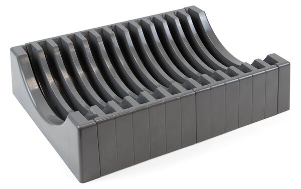 Organizer per Piatti 13 Posti 35x27 cm in Plastica Emuca Grigio