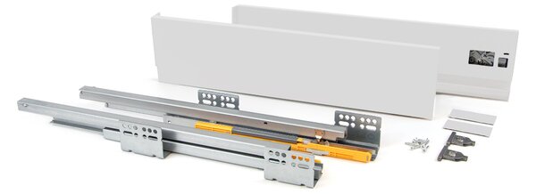 Cassetto Esterno Concept 30 Kg H138 mm P 350 Verniciato Bianco Acciaio Emuca