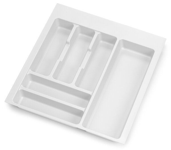 Portaposate Optima Vertex/Concept 500mm (Spalle 16mm) M 500 Plastica Bianca Tecnoplastica Emuca