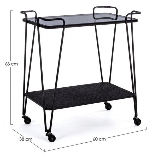 Carrello Zaira in Metallo