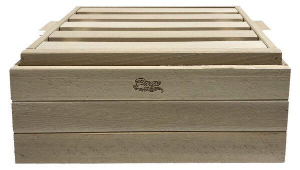 Portapane con Tagliere 15x26x36 cm in Legno Naturale