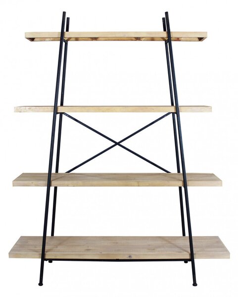 Mobile Bennett 145x44x176 h cm in Metallo Nero
