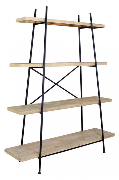 Mobile Bennett 145x44x176 h cm in Metallo Nero