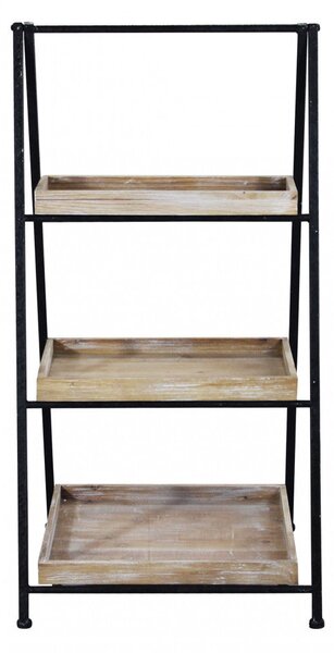 Mobile Braiden 52x41x99,5 h cm in Metallo Nero