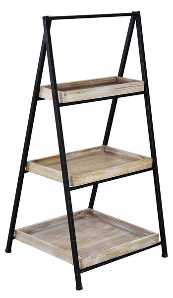 Mobile Braiden 52x41x99,5 h cm in Metallo Nero