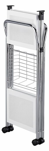 Carrello da Cucina Pieghevole Bianco in Acciaio Tosini TA019W