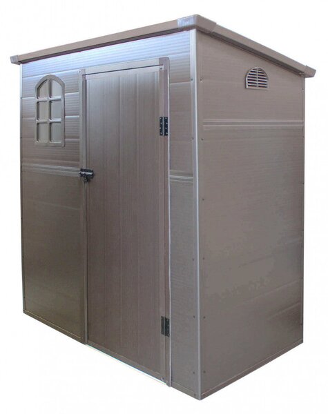 Casetta Box da Giardino Maison 191x111x194 h cm in Plastica Marrone
