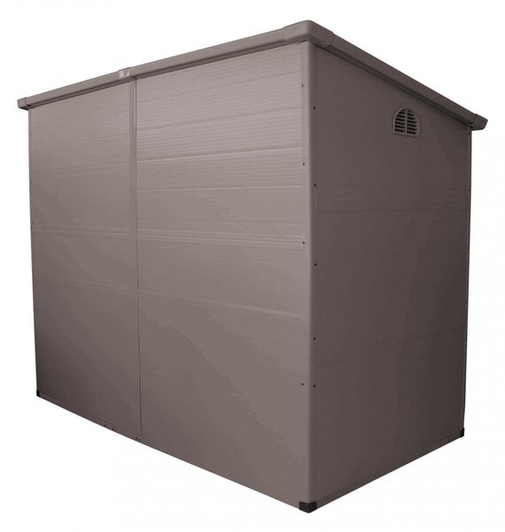 Casetta Box da Giardino Hause 143x247x194 h cm in Plastica Marrone