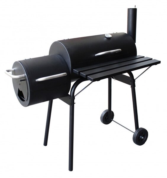 Barbecue a Carbonella 110x64x113,5 h cm in Acciaio Nero
