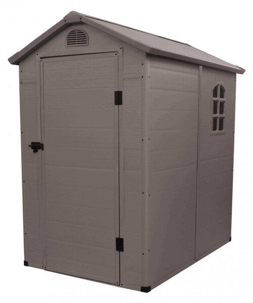 Casetta Box da Giardino Hause 134x192x204 h cm in Plastica Marrone