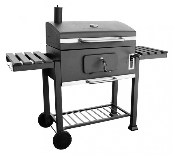 Barbecue a Carbonella 160x65x107,5 h cm in Metallo Nero