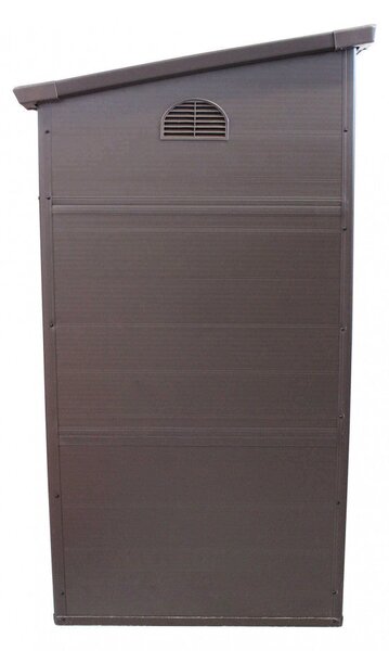 Casetta Box da Giardino Hause 111x191x194 h cm in Plastica Marrone