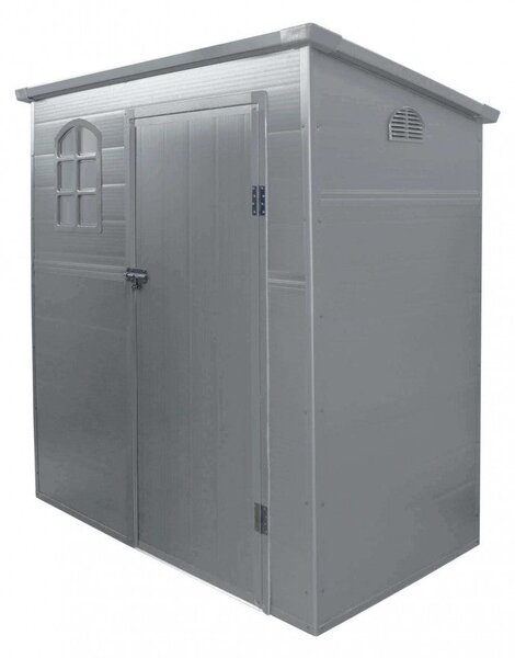 Casetta Box da Giardino Maison 191x111x194 h cm in Plastica Grigio chiaro
