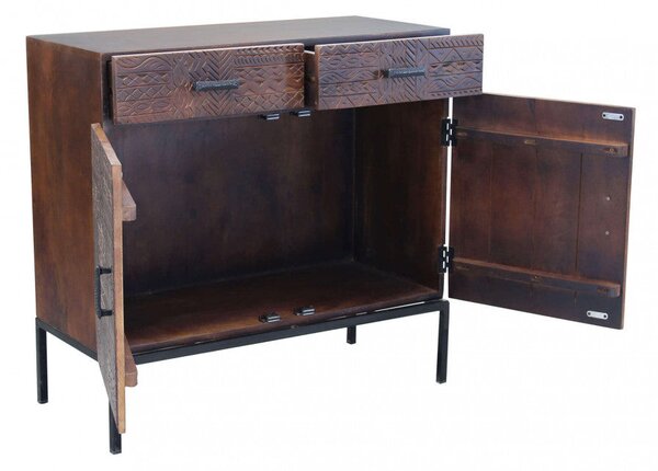 Mobile Craig 90x40x85 h cm in Legno Marrone