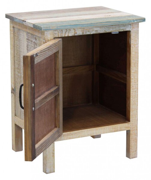 Mobile Timothy 50x40x65 h cm in Legno Multicolor