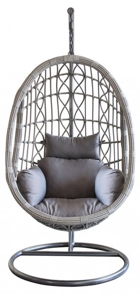 Dondolo Capraia 195x93x122 cm in Acciaio Grigio