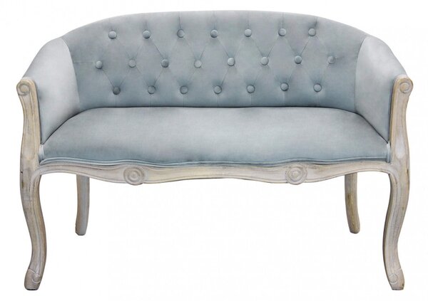 Divano Coleman 107x61x70 h cm in Velluto Grigio