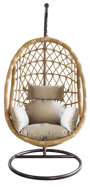 Dondolo Capraia 195x93x122 cm in Acciaio Marrone
