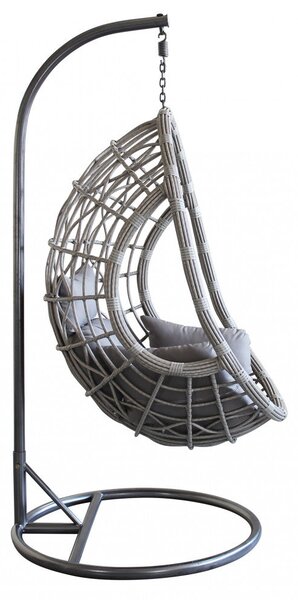 Dondolo Capraia 195x93x122 cm in Acciaio Grigio