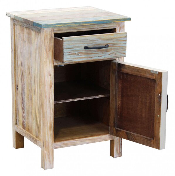 Mobile Reynold 45x40x68 h cm in Legno Multicolor